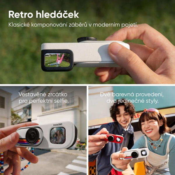 Insta360 GO 3S Retro bundle 64 GB (červená) Speciální edice