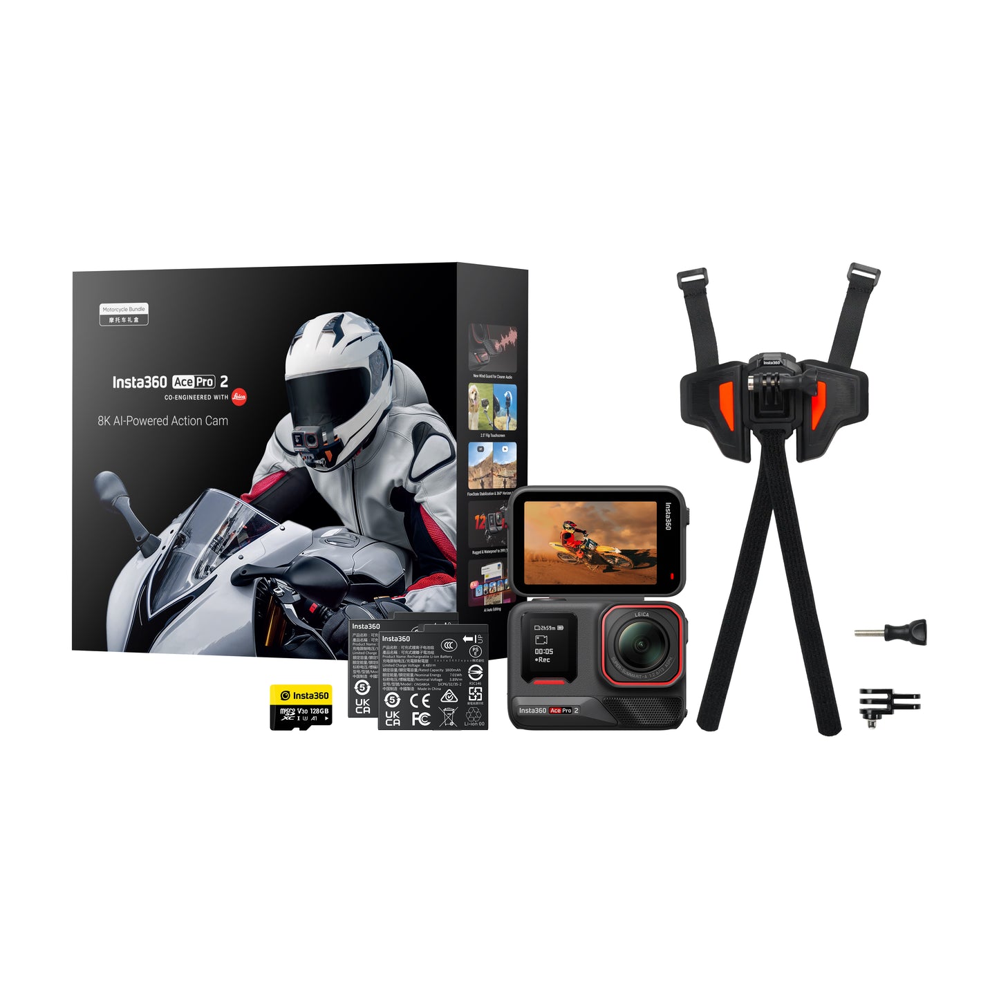 Insta360 Ace Pro 2 Motocyklový balíček