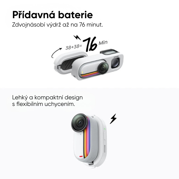 Insta360 GO 3S Retro bundle 128 GB (bílá) Speciální edice