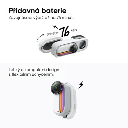 Insta360 GO 3S Retro bundle 128 GB (bílá) Speciální edice