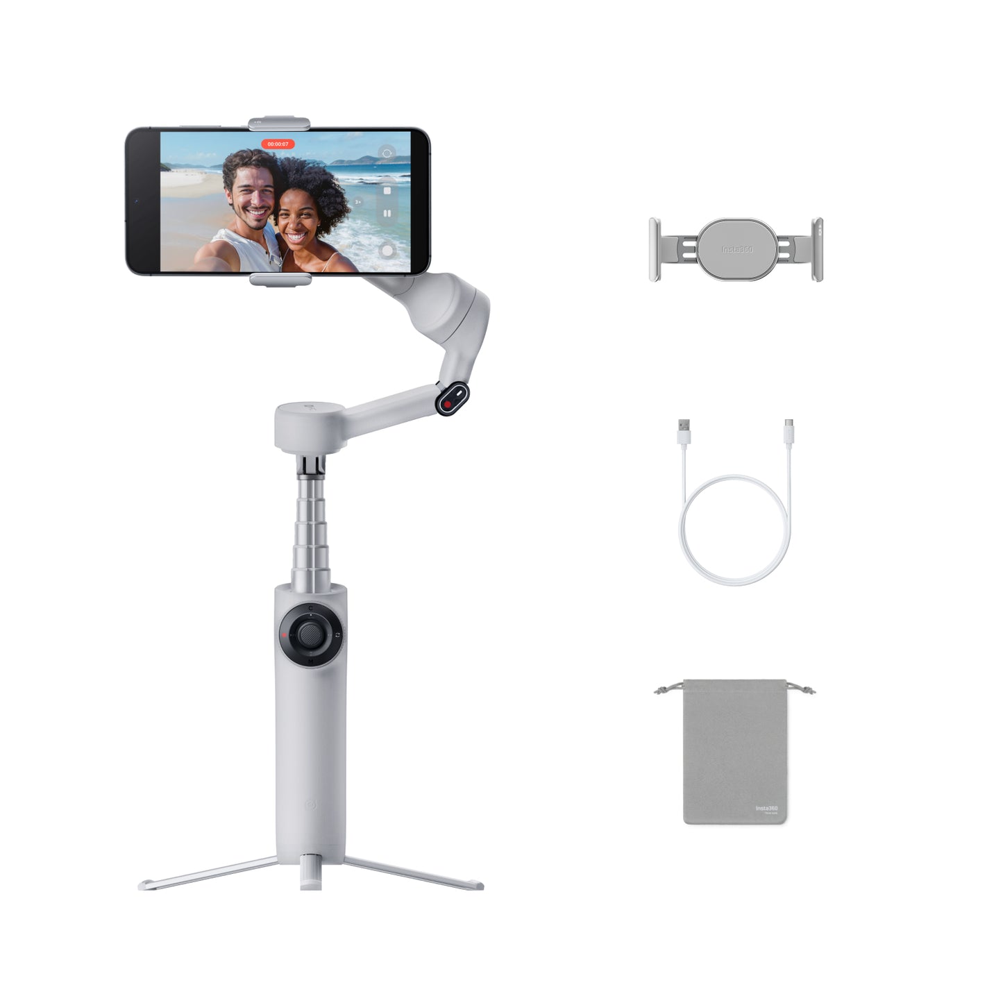 Insta360 Flow 2 (šedá)