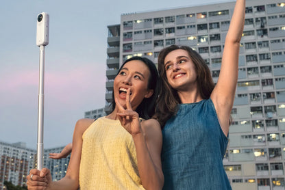 Selfie tyč 114 cm (bílá)