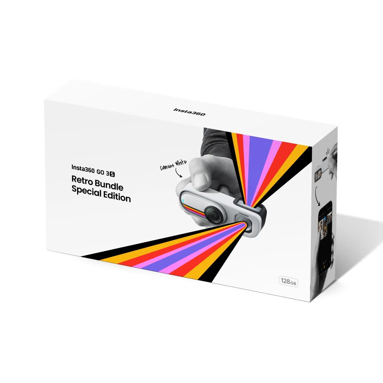 Insta360 GO 3S Retro bundle 128 GB (bílá) Speciální edice