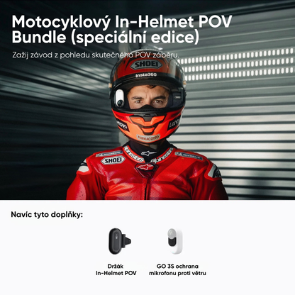 Insta360 GO 3S 128 GB Helmet POV Bundle